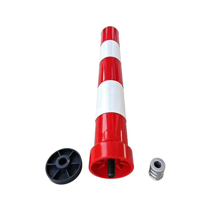 Bollard Amaran Trafik TPU Tugas Berat dengan Tapak Pelepasan Pantas Berulir