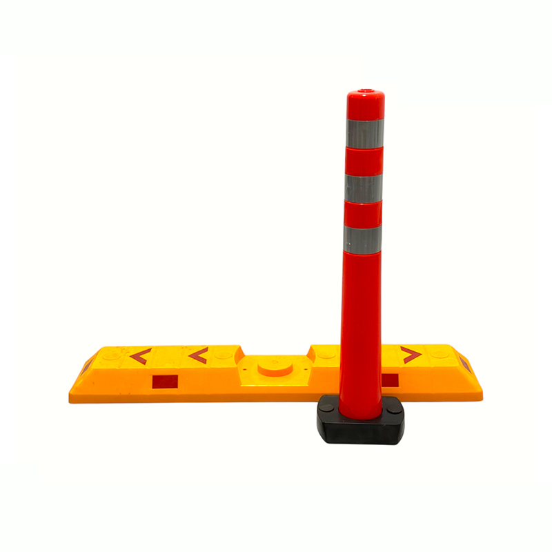 Pos Delineator Fleksibel Modular dengan Kerb Pemisah Lorong Trafik Pos Delineator Fleksibel Modular dengan Kerb Pemisah Lorong Trafik