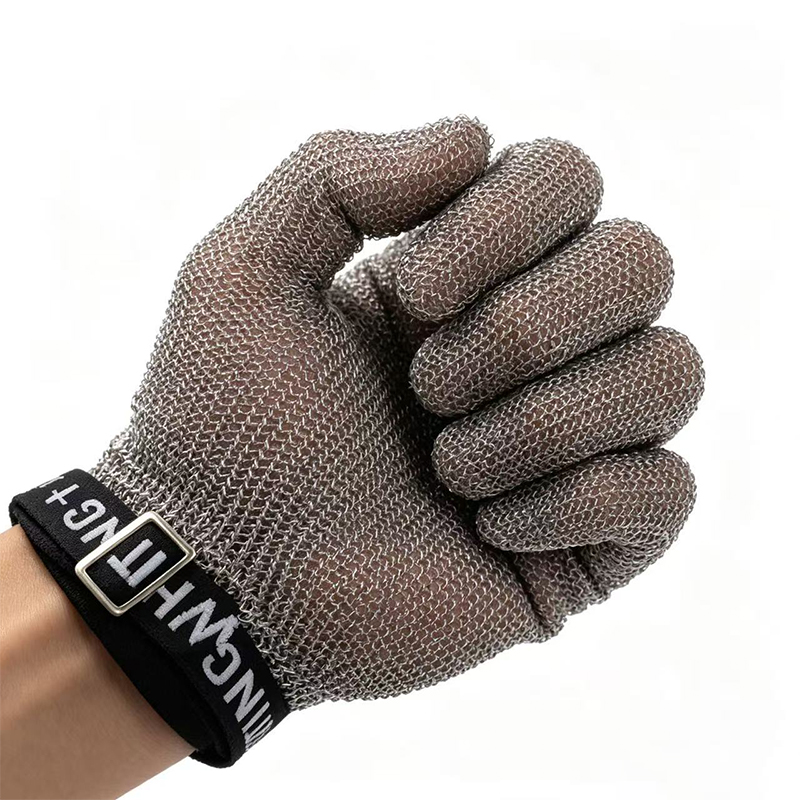 Sarung Tangan Anti Memotong Cincin Keluli Tahan Karat