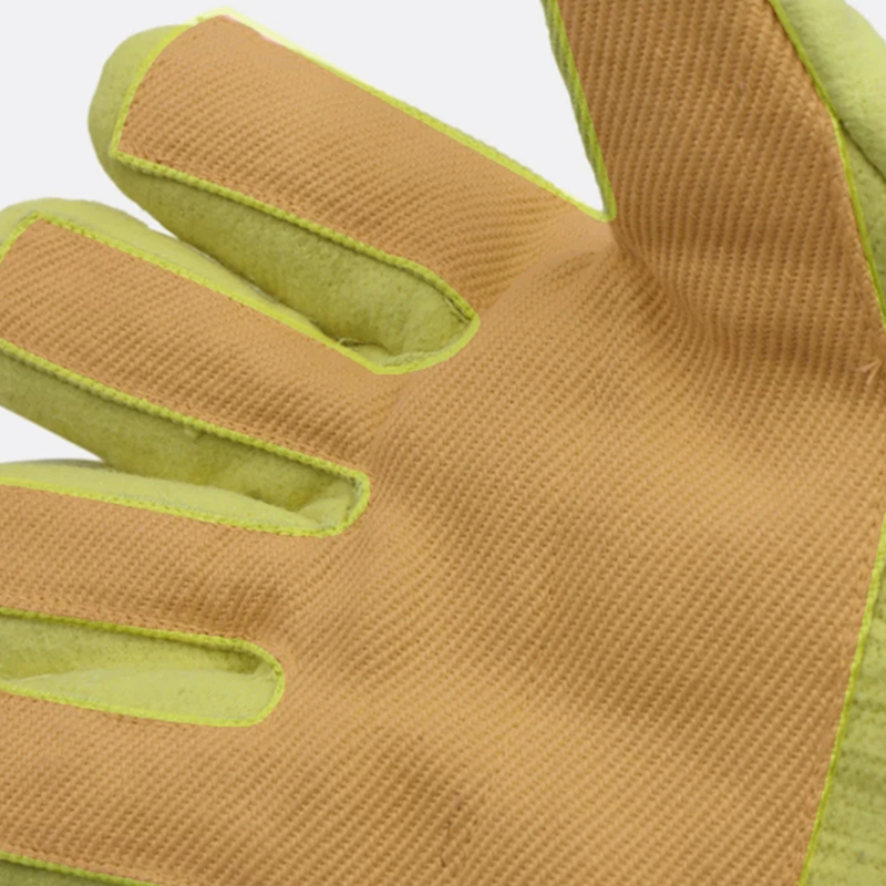 500°C Aramid Tahan Panas 1414 Sarung Tangan Tenunan Padat