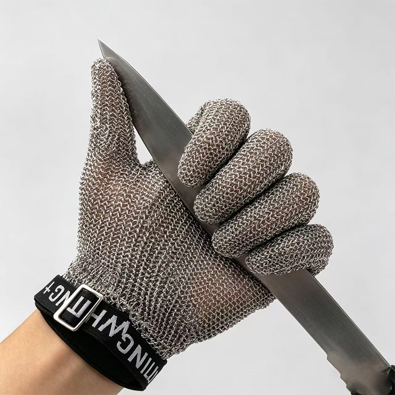 Sarung Tangan Anti Memotong Cincin Keluli Tahan Karat
