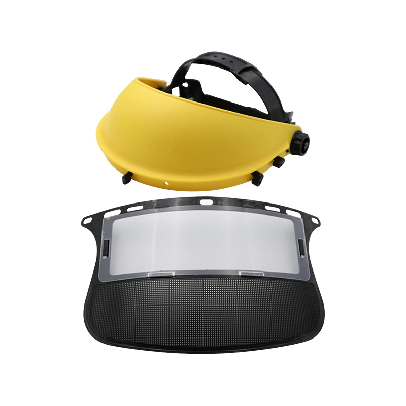 Visor Keselamatan PVC Dwi-Perisai dan Perhutanan Mesh & Memotong