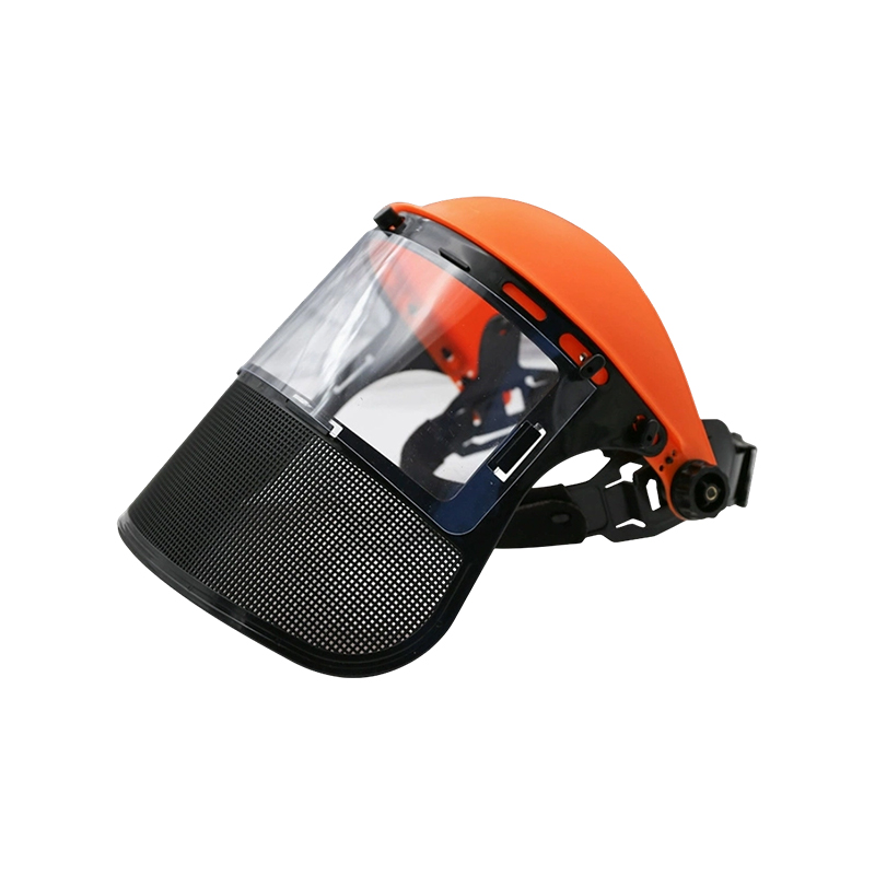 Visor Keselamatan PVC Dwi-Perisai dan Perhutanan Mesh & Memotong