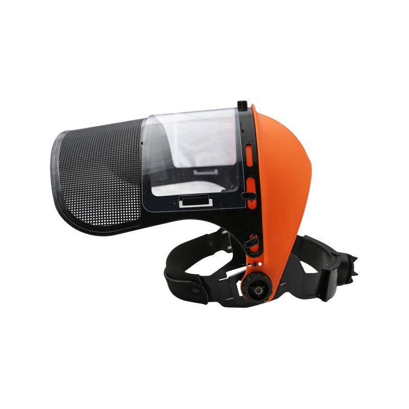 Visor Keselamatan PVC Dwi-Perisai dan Perhutanan Mesh & Memotong