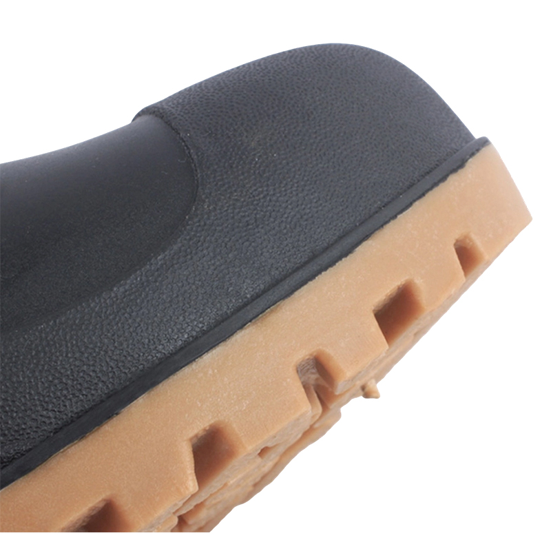 But Hujan PVC Kaki Keluli Beku Hitam