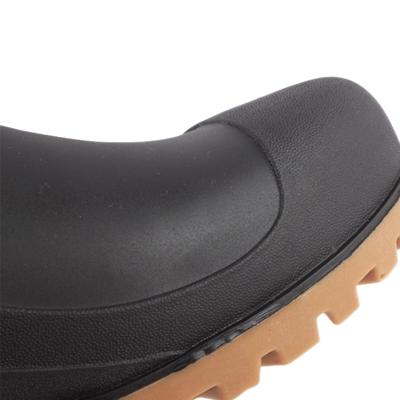 But Hujan PVC Kaki Keluli Beku Hitam