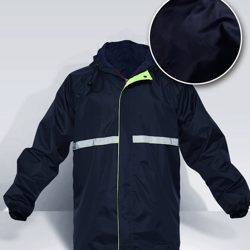 Baju Hujan Keselamatan Reflektif Satu Lapisan Tebal