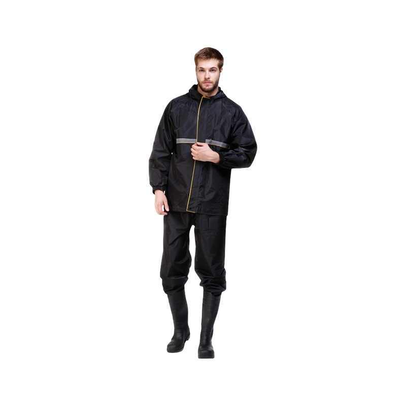 Baju Hujan Keselamatan Reflektif PVC Dwi Lapisan