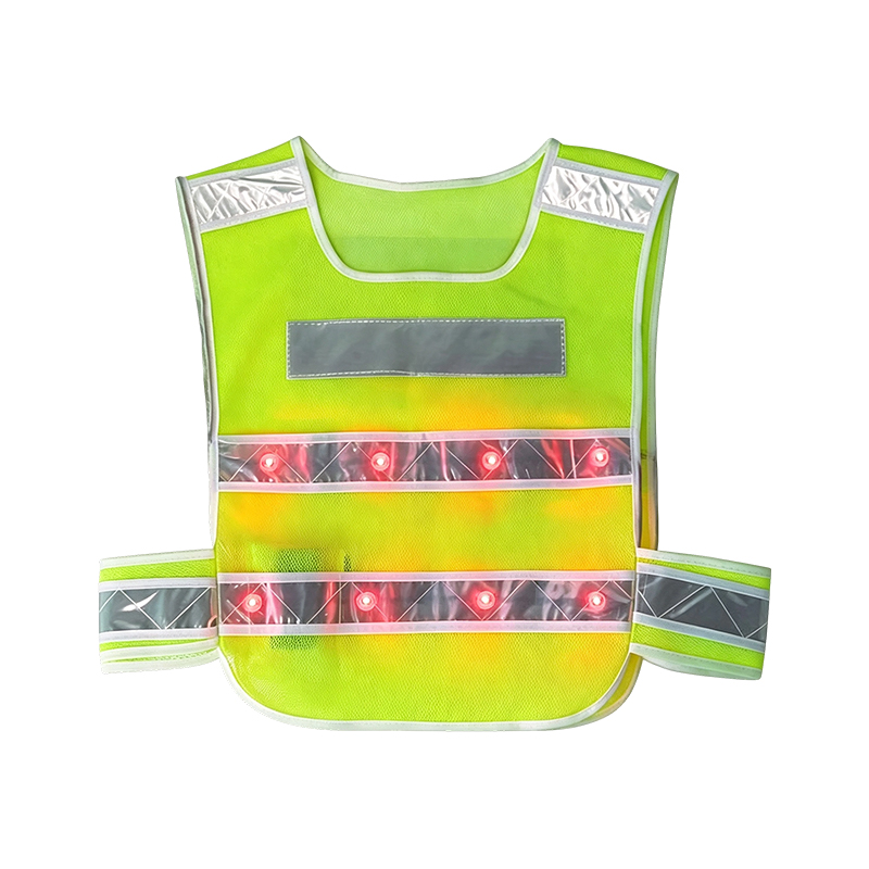 Jaket Keselamatan Reflektif LED Bercahaya Aktif